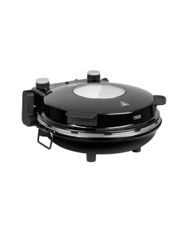 Piec do pizzy TEESA SUPREME, 1200W, 32cm, okienko, wyjmowany kamień