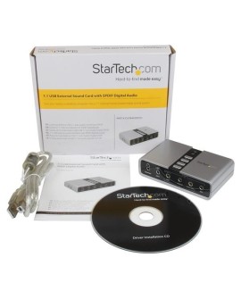 StarTech.com ICUSBAUDIO7D karta dźwiękowa 7.1 kan. USB