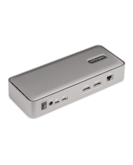 StarTech.com 129UE-USBC-KVM-DOCK przełącznik KVM Srebrny