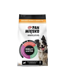 PAN MIĘSKO Specjalne potrzeby Mobility & Active (dorosły) chrupki M - Karma sucha dla psa - 3kg