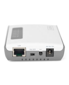 DIGITUS SERWER SIECIOWY WIELOFUNKCYJNY, BEZPRZEWODOWY 2-PORTOWY, USB 2.0, 300MBPS DN-13024