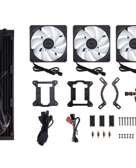 Cooler Master MasterLiquid 360L Core ARGB Procesor Liquid cooling kit 12 cm Czarny