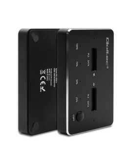 QOLTEC STACJA DOKUJĄCA DYSKÓW 2X SSD M.2 SATA | NGFF | USB TYP C