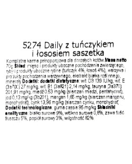 ALMO NATURE Daily Menu Tuńczyk z łososiem - mokra karma dla kota - saszetka 70 g
