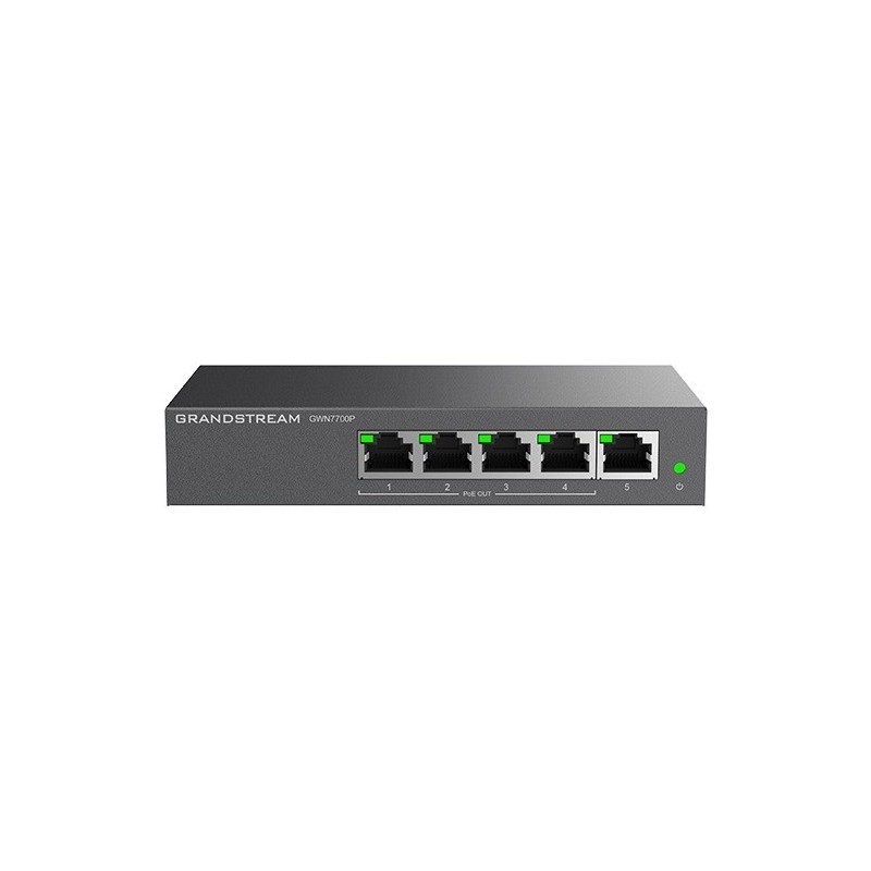 Switch Grandstream PoE GWN7700P (4x PoE do 1000 1x do 1000Mpbs)