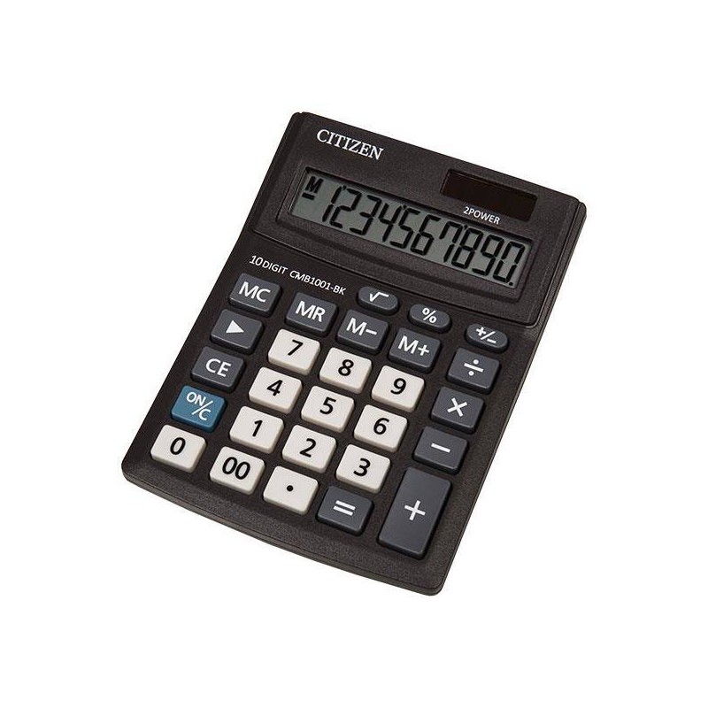 Kalkulator 137x102x31mm CITIZEN Business Line CMB1001BK czarny solarne+bateria LR1130