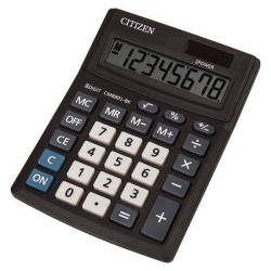 Kalkulator 136x100x32mm CITIZEN Business Line CMB801BK czarny solarne+bateria LR1130