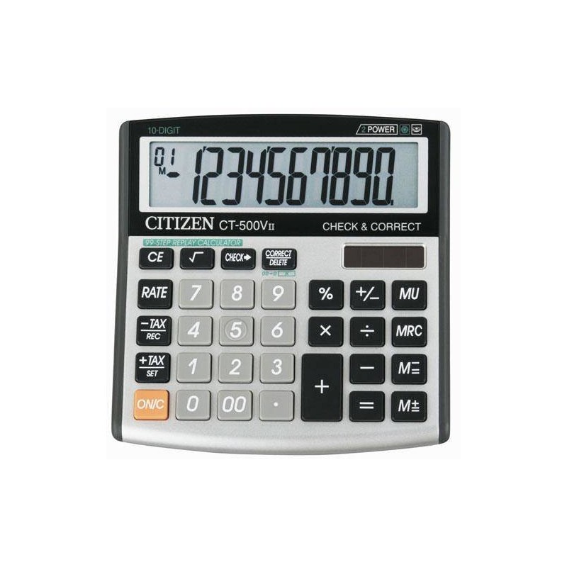 Kalkulator 136x134x28mm CITIZEN Business Pro Line CT500VII szary solarne+bateria LR44