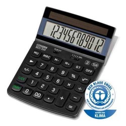 Kalkulator 173x107x34mm CITIZEN Eco Line ECC310 czarny solarne