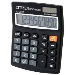 Kalkulator 124x102x25mm CITIZEN Business Pro Line SDC810NR czarny solarne+bateria GP189