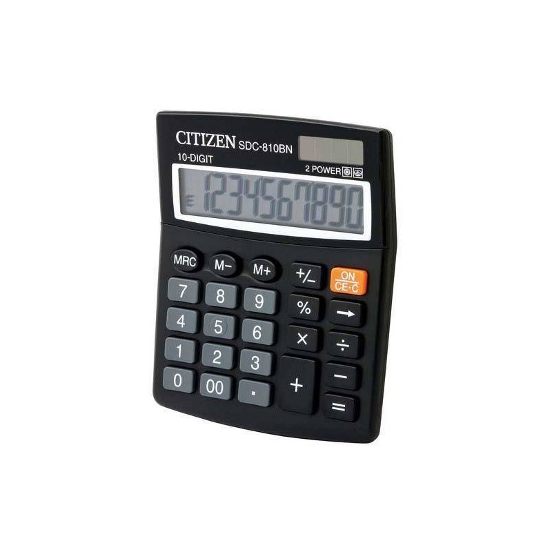Kalkulator 124x102x25mm CITIZEN Business Pro Line SDC810NR czarny solarne+bateria GP189
