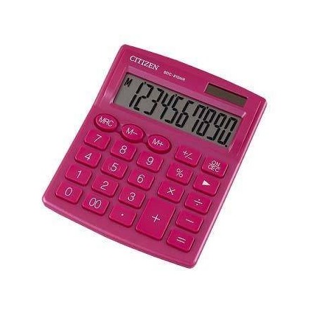 Kalkulator 124x102x25mm CITIZEN Business Pro Line SDC810NRPKE różowy solarne+bateria GP189