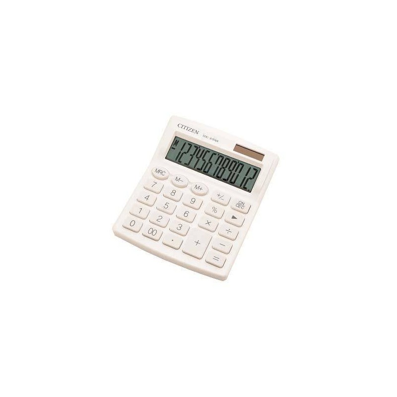 Kalkulator 124x102x25mm CITIZEN Business Pro Line SDC812NRWHE biały solarne+bateria GP189