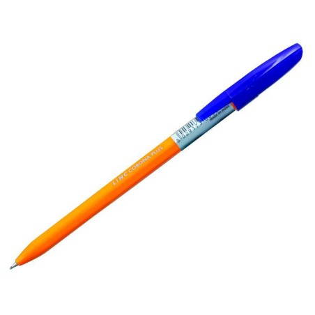 Długopis kulkowy LINC CORONA PLUS 3002BLU-YL niebieski 0.7 żółta obudowa
