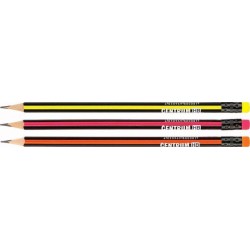 Ołówek ostrzony trójkątny z gumką CENTRUM 88008 HB