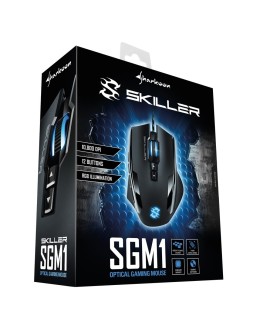 Sharkoon Skiller SGM1 myszka Po prawej stronie USB Typu-A Optyczny 10800 DPI