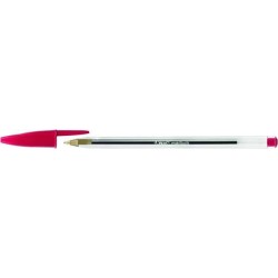Długopis jednorazowy BIC CRISTAL ORIGINAL 847899 czerwony 1.0mm przezroczysta obudowa