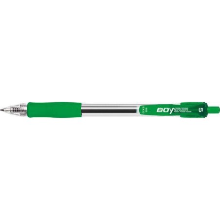 Długopis żelowy automatyczny z gumowym uchwytem RYSTOR BOY GEL EKO 422-003 zielony 0.5