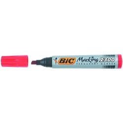 Marker permanentny BIC MARKING 2300 ECOLUTIONS 8209243 czerwony ścięta 3.7-5.5mm
