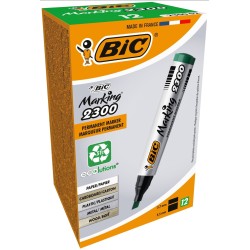Marker permanentny BIC MARKING 2300 ECOLUTIONS 8209233 zielony ścięta k. 3.7-5.5mm