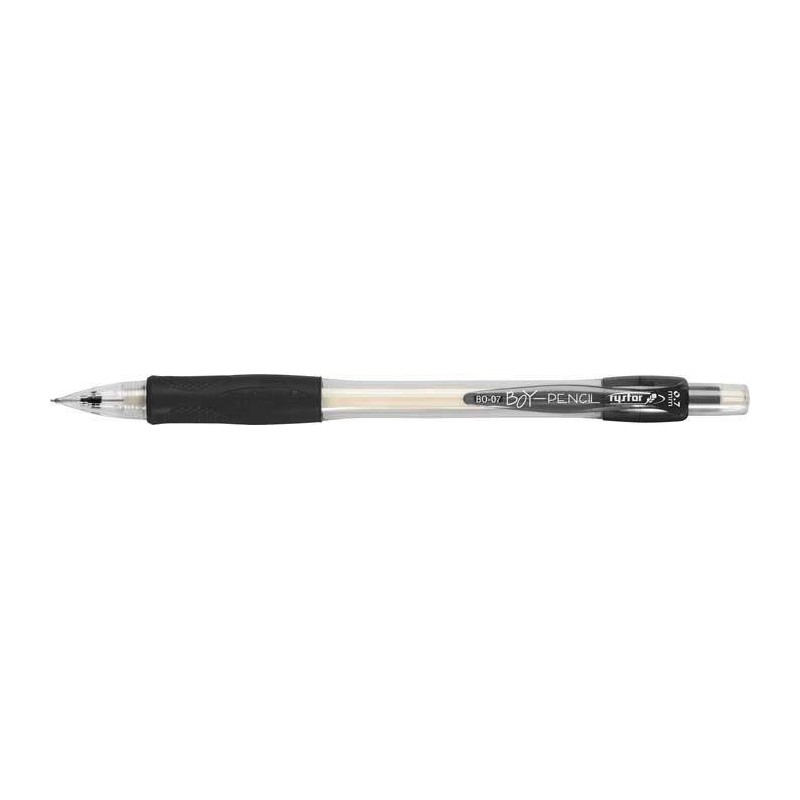 Ołówek automatyczny z gumką RYSTOR BOY-PENCIL 333-071CZAR czarny 0.7