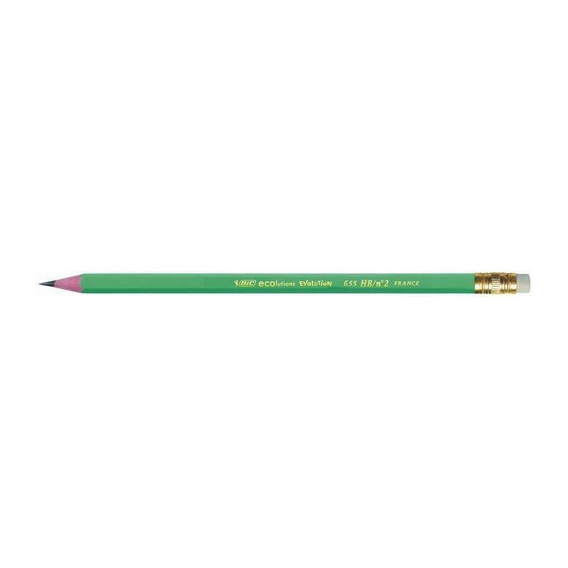 Ołówek ostrzony z gumką bezdrzewny BIC EVOLUTION ORIGINAL 655 HB 8803323 HB