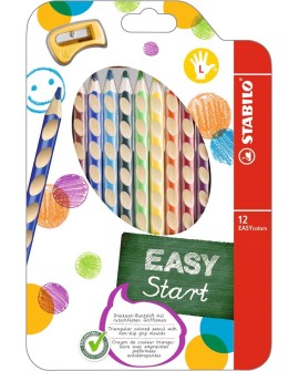 Kredki drewniane STABILO EASYcolors L etui z zawieszką 12 szt.