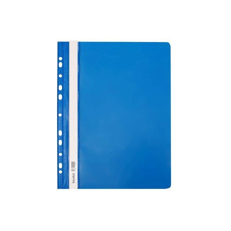 Skoroszyt twardy plastikowy z perforacją A4 BIUR-FOL ST-02-03 niebieski 20szt
