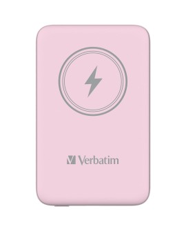 Verbatim Charge 'n' Go Litowo-polimerowy (LiPo) 10000 mAh Bezprzewodowe ładowanie Różowy