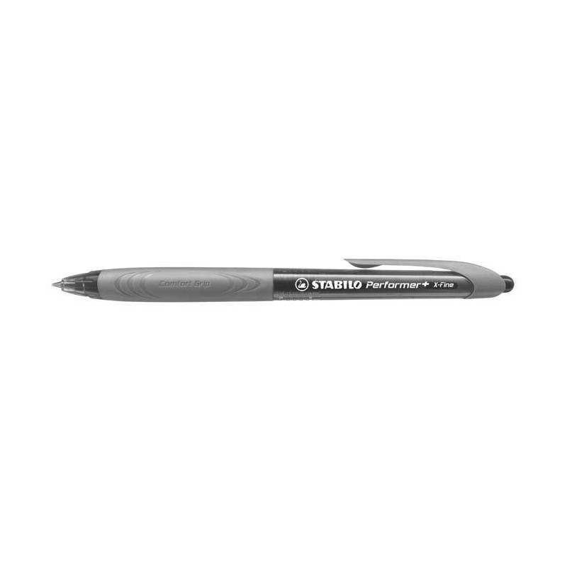 Długopis automatyczny STABILO PERFORMER 328/3-46 czarny 0.5 ob. czarno-szara