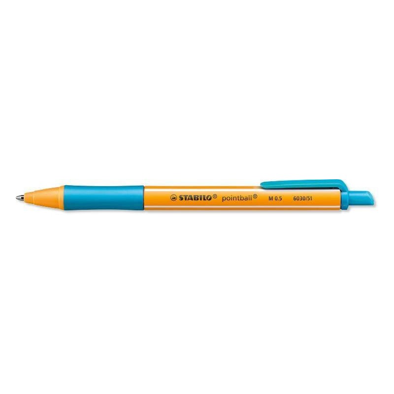 Długopis automatyczny STABILO POINTBALL 6030/51 turkusowy 0.7