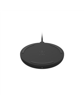 10W WIRELESS CHARGING PAD/MICROUSBCABLE W/POWER SUPP BLACK