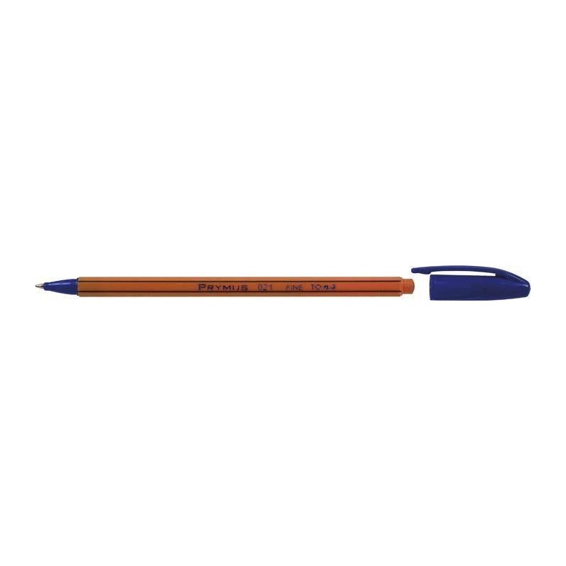 Długopis jednorazowy TOMA PRYMUS TO-021 1 2 niebieski 0.7 ob. pomarańczowa