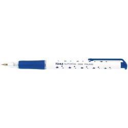 Długopis automatyczny TOMA SUPERFINE TO-069 1 2 niebieski 0.5 ob. w gwiazdki