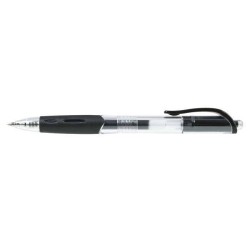 Długopis żelowy automatyczny TOMA MASTERSHIP TO-077 3 2 czarny 0.5 ob. przeźroczysta