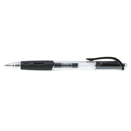 Długopis żelowy automatyczny TOMA MASTERSHIP TO-077 3 2 czarny 0.5 ob. przeźroczysta