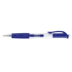 Długopis żelowy automatyczny TOMA MASTERSHIP TO-077 1 2 niebieski 0.5 ob. przeźroczysta