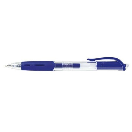 Długopis żelowy automatyczny TOMA MASTERSHIP TO-077 1 2 niebieski 0.5 ob. przeźroczysta