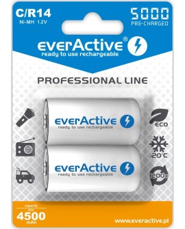 Zestaw akumulatorków everActive EVHRL14-5000 (5000mAh Ni-MH)