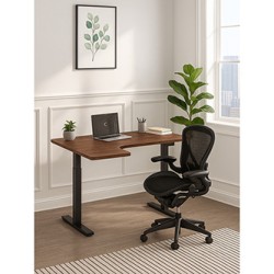 Powerton ERGO EDGE TOP Blat biurka narożnego 160x110-60x2,5 cm, orzech