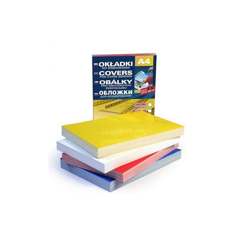 Karton do bindowania błyszczący A4 ARGO CHROMOLUX 408071 żółty 250g/m2 100ark