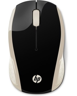 Mysz HP Wireless Mouse 200 Silk Gold bezprzewodowa czarno-złota 2HU83AA