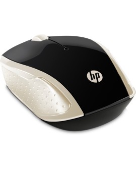 Mysz HP Wireless Mouse 200 Silk Gold bezprzewodowa czarno-złota 2HU83AA