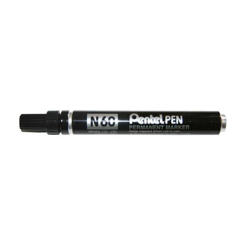 Marker permanentny PENTEL N60-A czarny ścięta