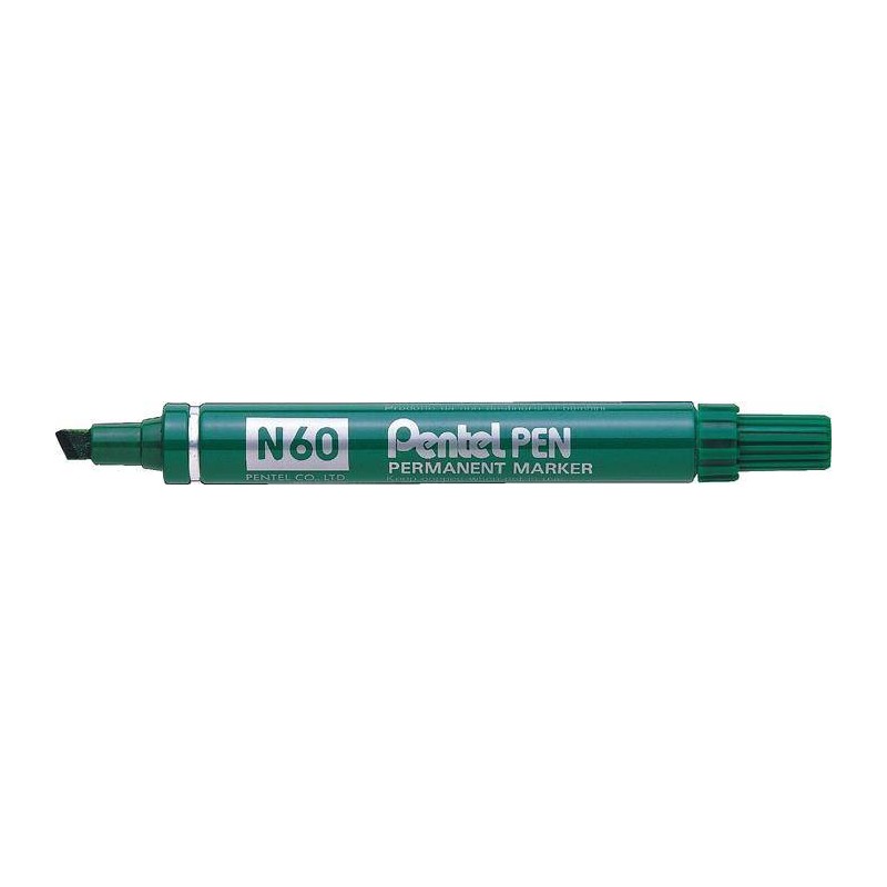 Marker permanentny PENTEL N60-D zielony ścięta