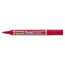 Marker permanentny PENTEL N850-B czerwony okrągła 4.5mm