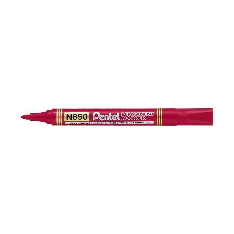 Marker permanentny PENTEL N850-B czerwony okrągła 4.5mm
