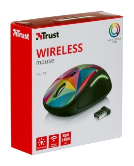 Mysz TRUST Yvi FX Wireless LED illumination Multicoloured