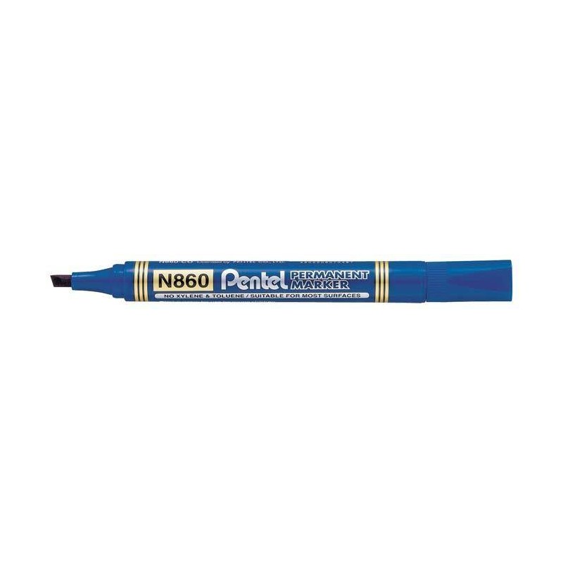 Marker permanentny PENTEL N860-C niebieski ścięta