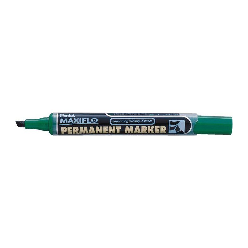 Marker permanentny PENTEL MAXFILO NLF60-D zielony ścięta 2.0-4.5mm